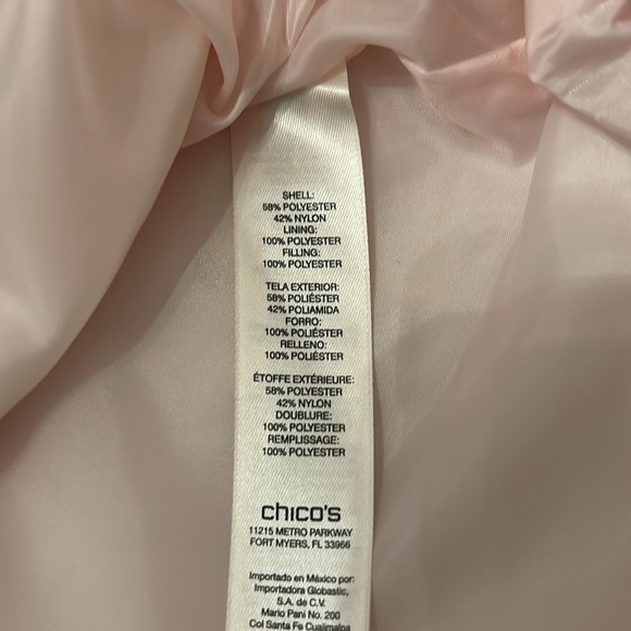 Chico's NWT Weekends Linden Vest Lt Pink Sz 3 - Picture 11 of 11